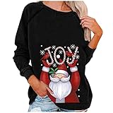 XTBFOOJ pullover damen winter kapuzenjacke damen damen shirt bluse puffaermel kurzarm polower winter sweatshirts fuer baumwolle winterjacke rot jacke mit teddyfell gefuettert strickjacke schw