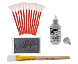 Digitalkamera Reinigungsset mit The Dust Patrol Sensor Swabs Alpha + The Dust Patrol Gamma Sensorreiniger für Kameras mit 1,6x ( APS-C) Sensorgröße (nahezu alle digitalen Reflexkameras, die keinen Vollformatsensor haben). Das Kit enthält auch einen The Dust Patrol D-SLR-Brush - der meistgekaufte Sensorreinigungspinsel bei F