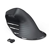 Wireless Vertikale Ergonomische Maus，Dual Bluetooth+ 2.4G Optische Maus Kabellos, 1000/ 1600/ 2400 DPI und 5 Tasten Silent Funkmaus Kompatibel für Laptop PC Computer iOS MacBook