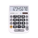 CATIGA cd-8185 büro und Home Style Calculator - 8-stellige LCD-anzeige - geeignet für Schreibtisch und unterwegs verwenden (weiß)