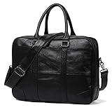 GYZX Business-Aktentasche, Weinlese volles Korn-echtes Leder-Aktentasche for Männer Aktenkoffer-Taschen-Handtasche Business-Tasche Laptop Messenger Bag