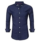 SSBZYES Herrenhemden Langarm Herren Jeanshemden Herren Bottoming Shirts Langarm Business Herrenhemden Herren Casual Top