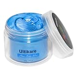 Temporäre Haarfarbe Creme, Ultikare Haarfarbe Wachs Temporäre Haarfarbe Set Instant DIY Cosplay für Karneval Weihnachten Halloween-Partys für Männer und Frauen (Blau)