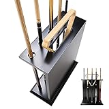 OUWTE Billardqueuehalter - Stehender Billardqueuehalter, für Billardzubehör, für 5 Queues, Ball Holder Organizer, Queuehalter, Schwarz // 122 (Maße: 600mm x 500mm x 200mm)