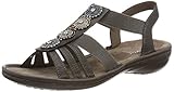 Rieker Damen 608G9-45 Geschlossene Sandalen, Grau (Basalt 45), 38 EU