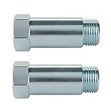 Mogzank 1 Paar Gerade 18 Mm Gewinde Steigung 1,5 Passende StöPsel, Sensor Abstands Halter, Sensor Extender ZubehöR M18 X 1,5 (55 Mm)