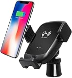 MRTYU-UY Kabellose KFZ-Ladegeräthalterung, automatisches Klemmen, schnelle kabellose 10W-Autoladetelefonhalterung für iPhone XR XS MAX XS X 8 8 Plus Samsung Galaxy Note 9 Note 8 S9 S8