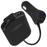 ANSMANN 2x2 Port Auto Ladegerät - Intelligentes USB KFZ Ladegerät für Zigarettenanzünder 12V 9.6A - Netzteil ideal als Auto Zubehör für Autoreise - Kompatibel mit iPhone iPad Samsung Huawei Sony