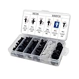 Voarge Befestigung Clips, Auto Karosserie Reparatur Nieten 100 Stücke Autotür Karte Panel Trim Clips Stoßstange Halter Push Niet Kit U
