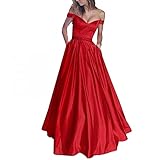 Damen Spaghetti Satin Lange Ballkleider Rückenfreies Brautjungfer Kleid Abendkleid Große Größen Partykleid Hohe Taillen Elegant Stilvolles Frauenkleid Kleider Maxikleid V-Ausschnitt Cocktailk