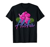 Hawaii Aloha Hibiskus Hawaiianische Inseln Surfer Souvenir T-S