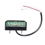 AOHEWEI Helle LED Kennzeichenbeleuchtung Nummernschildbeleuchtung Wasserdichte Heckleuchte 12~24V Für LKW Anhänger RV Auto oder Andere Nutzfahrzeuge (1 stck)