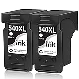 Starink 540XL Druckerpatronen Remanufactured Ersatz für Canon PG-540 XL Tintenpatrone für Pixma MG3650 MG3600 TS5150 MG4250 MX475 MX375 MX535 MG3150 MG3500 MG3550 ( 2Schwarz)