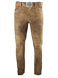 Stockerpoint Herren Hose Rocco3 Lederhose, Braun (Havanna), 52