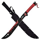 Zombie Hunter Messer Full Tang Machete Buschmesser Bloodsplash Scheide ZB-124RD