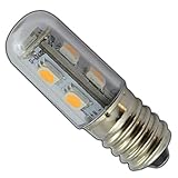 E14 LED mini Lampe 1,0 Watt warmweiß für Kühlschrank, Nähmaschine, E14/SES Leuchtmittel Birne Glühbirne E