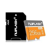 256 GB Micro-SD-Karte (Klasse 10 High Speed) Speicherkarte 256 GB TF-Karte mit SD-Kartenadapter für Kamera, Telefon, Computer, Nintendo Switch, Dash Came, Überwachung, D