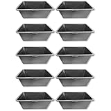 10 St. Mörtelwanne DEWEPRO® - Mörtelkasten - Baueimer - Mörtelwanne für Garten und Baustelle, eckig 80 L