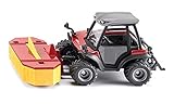 siku 3068, Aebi TerraTrac TT211 Spezialtraktor, 1:32, Metall/Kunststoff, Rot, Inkl. Frontmähwerk