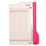 Vaessen Creative Mini Hebelschneider, Kleine Guillotine Schneidemaschine zum Präzisen Schneiden von Papier, Karton, Moosgummi, Dünnem Filz und weiteren Bastelmaterialien, Messfläche 10 x 15