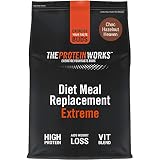 THE PROTEIN WORKS Diät-Ersatzmahlzeit Extreme, Vollwertige Mahlzeit, Immunsystem stärkende Vitamine, gesund, preiswert, nur Wasser hinzufügen, Schoko Haselnuss, 1kg