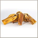 PrideDogs Rinderkopfhaut kurz 500g der Premium Kausnack für Ihren Hund | 100% Rind aus Deutscher Herstellung | im geruchsneutralen Beutel | Kauartik