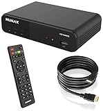 Humax HD Nano Digitaler HD Satellitenreceiver 1080P Digital HDTV Sat-Receiver mit 12V Netzteil Camping - Astra vorinstalliert - HDMI, SCART, DVB-S/S2 (inkl. conecto HDMI Kabel)