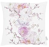 Apelt 6446 Frühlings-Kissen l weiß rose l Blumen l 49x49