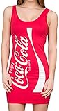 Coca-Cola Coke rot Tunic Tank Kleid (Junior Medium)