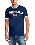 Australien T-Shirt Ringer Navy, Gr.XL