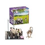 Schleich 42104 Horse Club Spielset - Waschplatz, Spielzeug ab 5 J