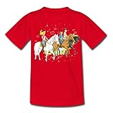 Spreadshirt Bibi Und Tina Ausritt Mit Alexander Falkenstein Kinder T-Shirt, 110-116, R