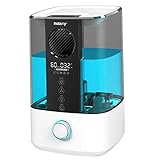 NULAXY Top Fan Luftbefeuchter, 4.5L Raumluftbefeuchter Kühler Nebel Ultraschall Humidifier mit Reinigungsalarm, Timer für Schlafzimmer bis 20-70m²