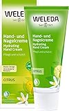 WELEDA Bio Citrus Hand- und Nagelcreme, pflegende Naturkosmetik Feuchtigkeitscreme für brüchige Nägel und rissige, trockene Hände, Heilcreme für die Pflege der Haut (1 x 50 ml)