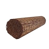 DRAGDS Stroh Jalousien,handgewebte Natur-Bambus-Vorhänge, Beschattung Und Transparente Bambus-Rollos, Geeignet Für Gartenbalkone Und Innenhöfe(Size:100x250cm)