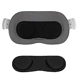 NEWZEROL 1 Stück Ersatz für VR Lens Protect Cover Staubschutzhülle für Oculus/Meta Quest 2/ Oculus Quest/Oculus Rift/Oculus Go/Valve Index, abwaschbare Schutzhülle - Schw