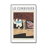 Le Corbusier Druckgrafik Ausstellung Poster Abstrakte Kubismus Kunst Malerei Familie Rahmenlose Leinwand Malerei A2 20x30