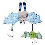 SIGIKID 41013 Anhänger Fledermaus Urban Mädchen und Jungen Babyspielzeug empfohlen ab Geburt b