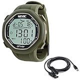 Seac Unisex-Adult Driver Handgelenk-Freitauchcomputer mit Daten-Download-System, grün+USB, O