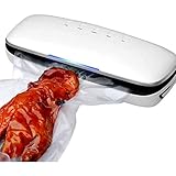 profi vakuumierer vakuumiergerat Automatische Vakuumdichtmaschine mit trockenem und nassen Modus mit externem Auspuff für die Vakuumverpackung von Kleidung und Leb