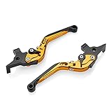 GHJU Motorradkupplung Bremshebel CNC Motorradbremskupplungshebel eingestelltes Logo TMAX. zum TMAX 500 TMAX500 T-MAX 500 2008-2011 Tmax 530 Tmax 530 2012-2018 (Farbe: blau) (Color : Gold)