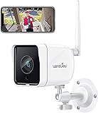 wansview 1080P IP Camera WiFi IP66 Waterproof Camera with Motion Detection, Two-Way Audio, ONVIF/RTSP, Works with Alexa - W6 W