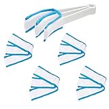 Amazon Basics - Staubwedel, 5er-Packung, blau und weiß