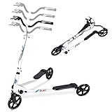 AOODIL 3-Rad-Faltroller Klapproller Schwingroller Tri Slider Kick Wackelroller Push Drifting mit verstellbarem Griff für Jungen/Mädchen/Erwachsene ab 8 J