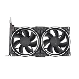 Dual 90 mm Grafikkarte Kühler Universal LED Mute VGA Kühler Desktop PC Chassis PCI Heizkörper Grafikkarte Kühlkörper Weiß