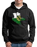 TShirt-People Sachsen Freistaat Bundesland Kapuzenpullover Herren XXXXL Schw