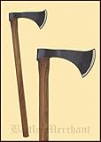 Battle-Merchant Axt Franziska - Dekorative, mittelalterliche Axt handgeschmiedet aus S
