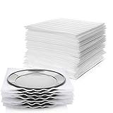 Verpackungsschaumplatten Seidenpapier Umzug, schützen Sie Ihre Gläser und Geschirr mit unserem Verpackungsmaterial, eine robuste Umzugsfolie 33cm x 33cm (60er Set)