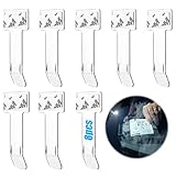 Auto Ticket Clip Kunststoff 8 Stück Parkscheinhalter Clip Transparent Auto Windschutzscheibe Ticket Halter Zettelhalter Halter Für Parkschein 3M Selbstklebend Für Parkschein, Anwohner Parkausw