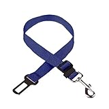 UKKO Leine Verstellbare Hundekatze Auto Sicherheitsgurt Haustier Auto Sitzgürtel Leine Für Hunde Reise Traktion Kragen Harness Hund Blei Clip Hundezubehör-Navy B